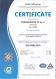 CERTIFIKÁT – ISO 45001 – CZ (angličtina)